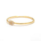14k Solid Yellow Gold Natural Diamond Minimalist Wedding Ring