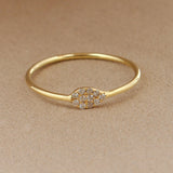 14k Solid Yellow Gold Natural Diamond Solitaire Ring 7 US