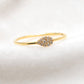 14k Solid Yellow Gold Natural Diamond Solitaire Ring 7 US