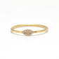 14k Solid Yellow Gold Natural Diamond Solitaire Ring 5 US 
