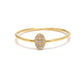14k Solid Yellow Gold Natural Diamond Minimalist Solitaire Ring 7 US