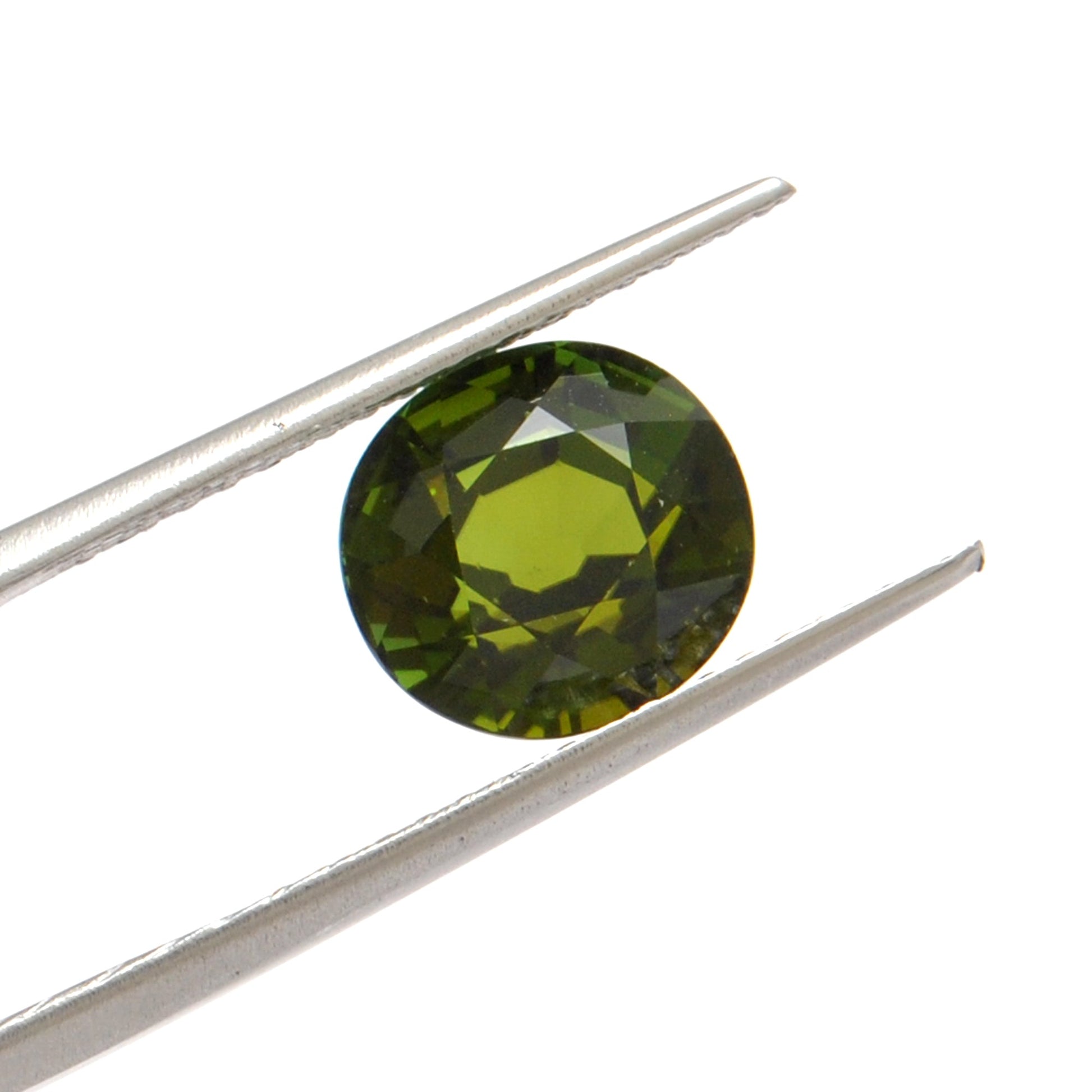 SAR Gems Natural African Tourmaline Faceted Oval Gemstone, 4.80 Carat, 9.5x10mm, Vibrant Untreated Beauty