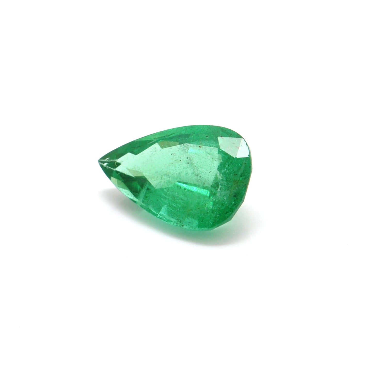 4.90 Carat Faceted Pear Shape Natural Zambian Emerald By SAR Gems 