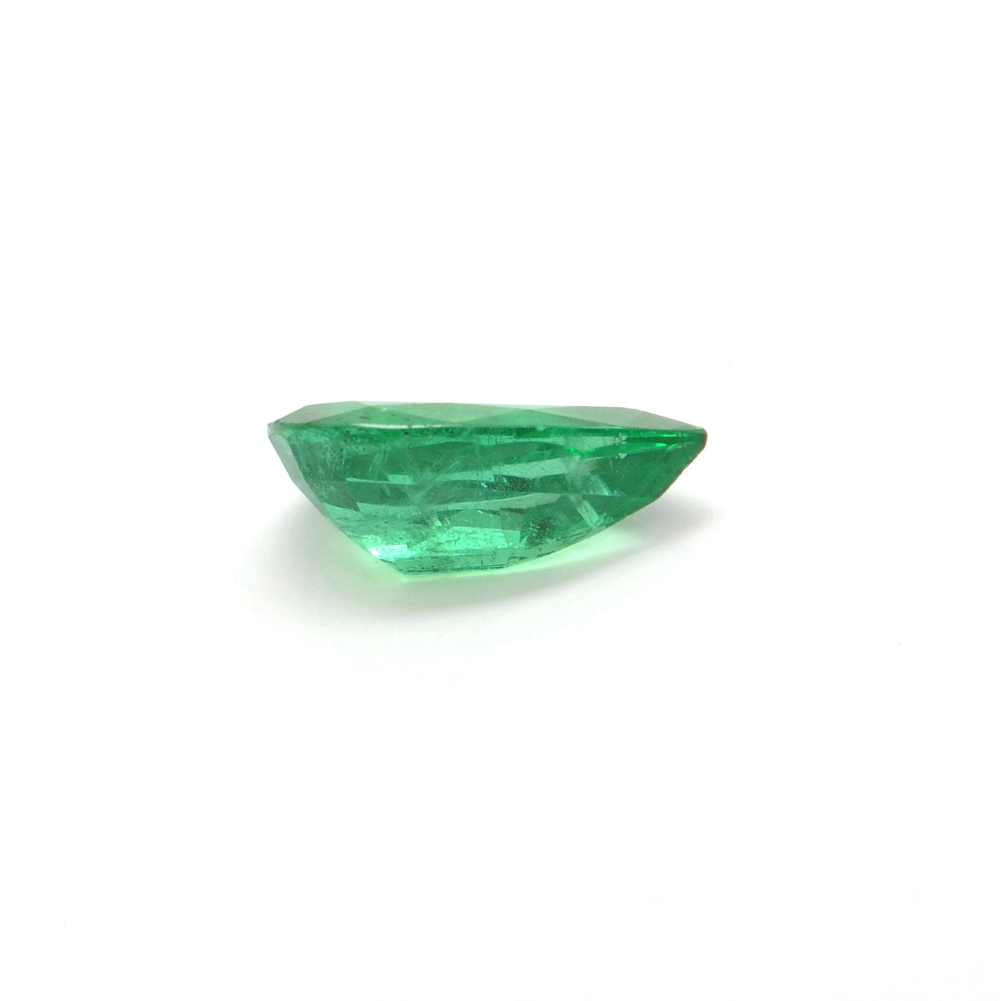 4.90 Carat Faceted Pear Shape Natural Zambian Emerald By SAR Gems 