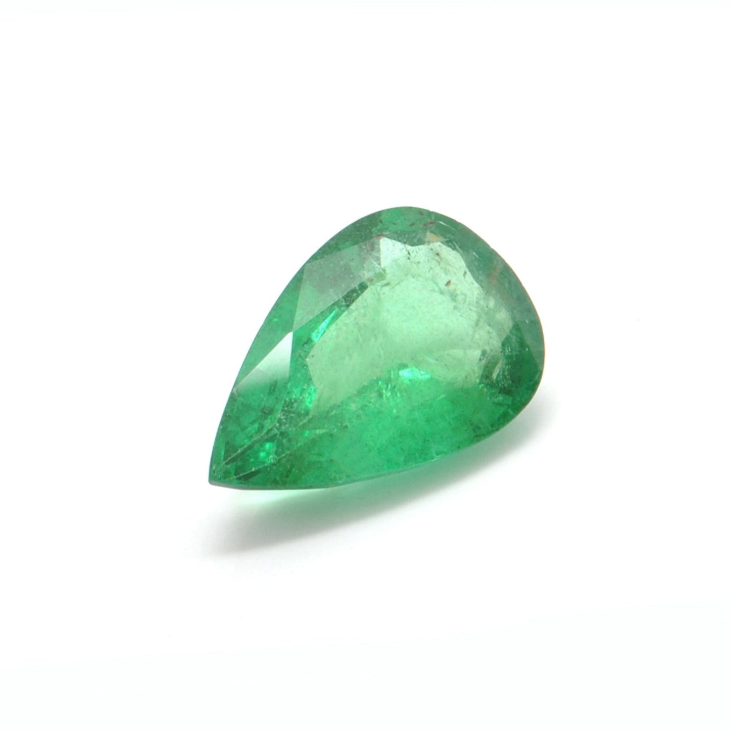 4.90 Carat Faceted Pear Shape Natural Zambian Emerald By SAR Gems 