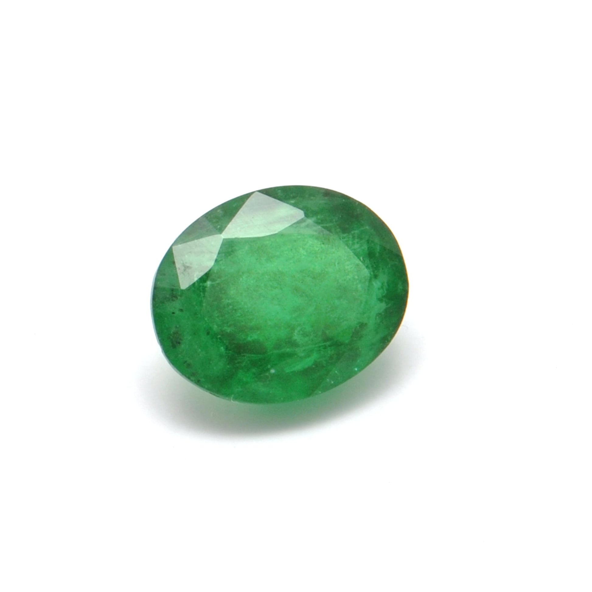 Natural Zambian Emerald 1.90 Carat Oval Faceted Gemstone by SAR Gems