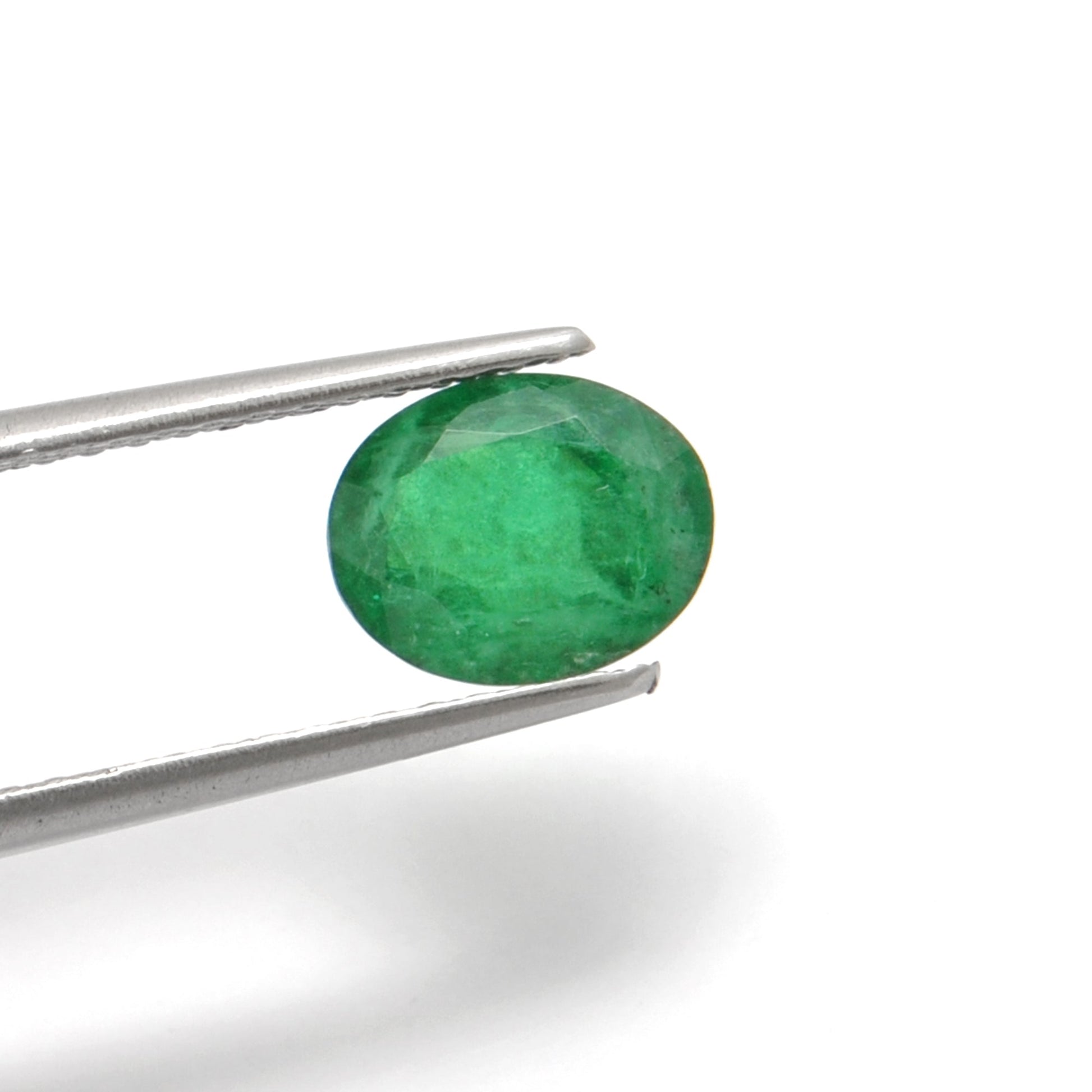 Natural Zambian Emerald 1.90 Carat Oval Faceted Gemstone by SAR Gems