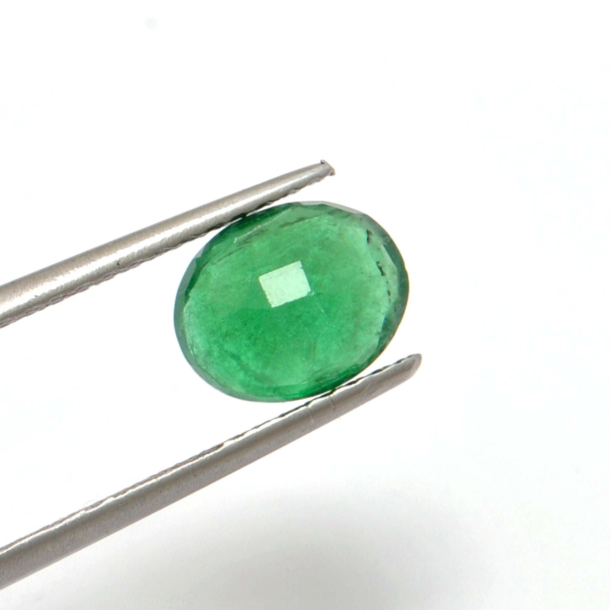 Natural Zambian Emerald 1.90 Carat Oval Faceted Gemstone by SAR Gems