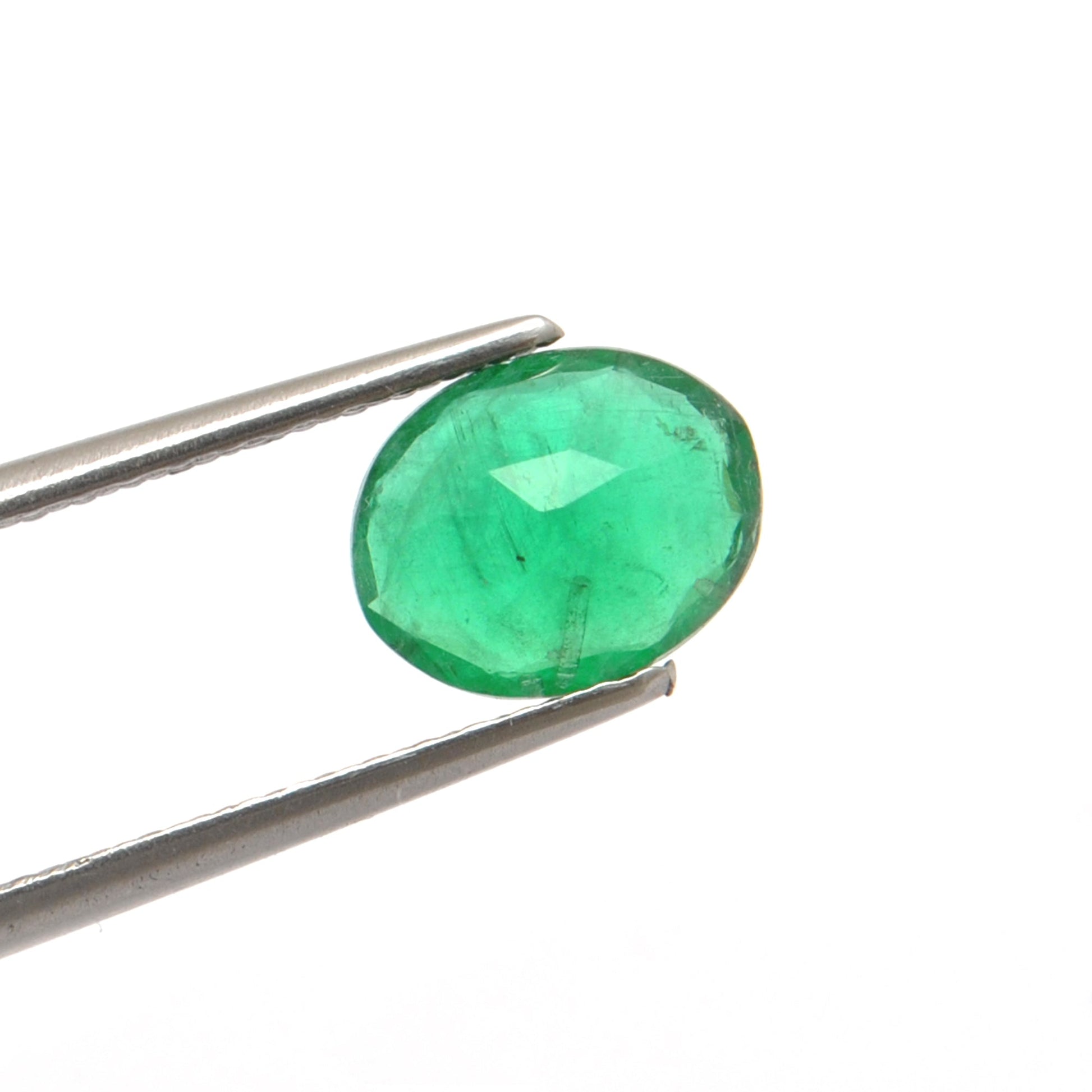 Natural Zambian Emerald 1.40 Carat Oval Faceted by SAR Gems