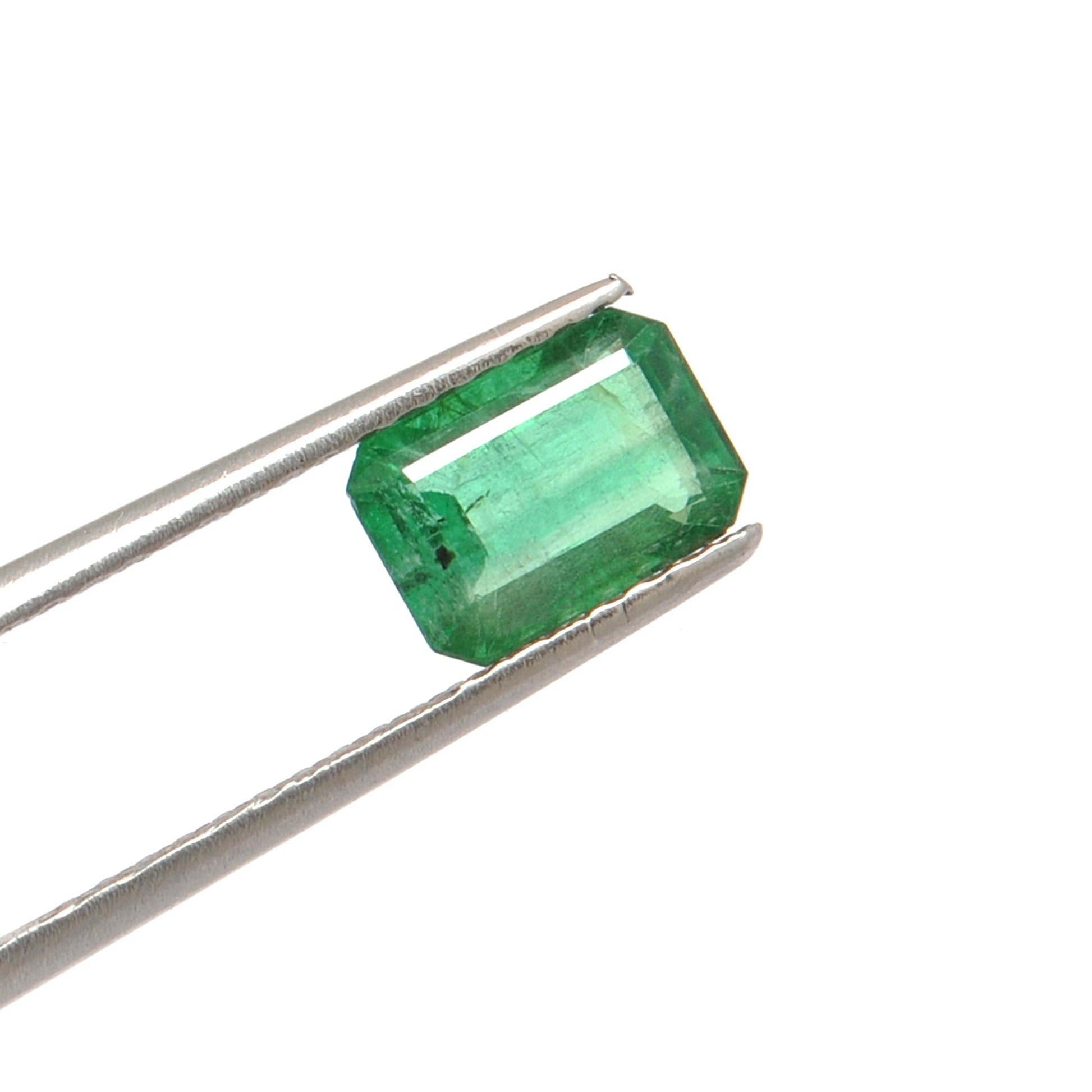 1.95 Carat Octagon Cut Natural Zambian Emerald from SAR Gems