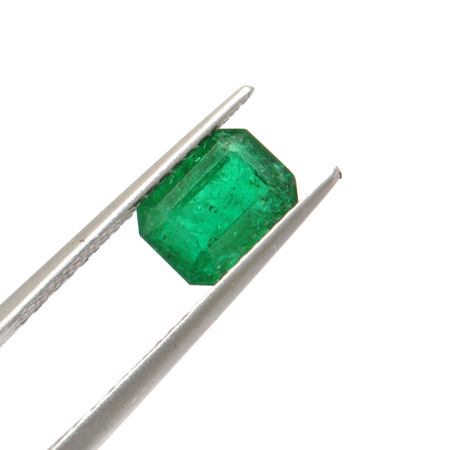 Natural Zambian Emerald 2.5 Carat Octagon Faceted Gemstone by SAR Gems