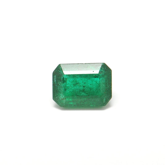 Natural Zambian Emerald 2.5 Carat Octagon Faceted Gemstone by SAR Gems