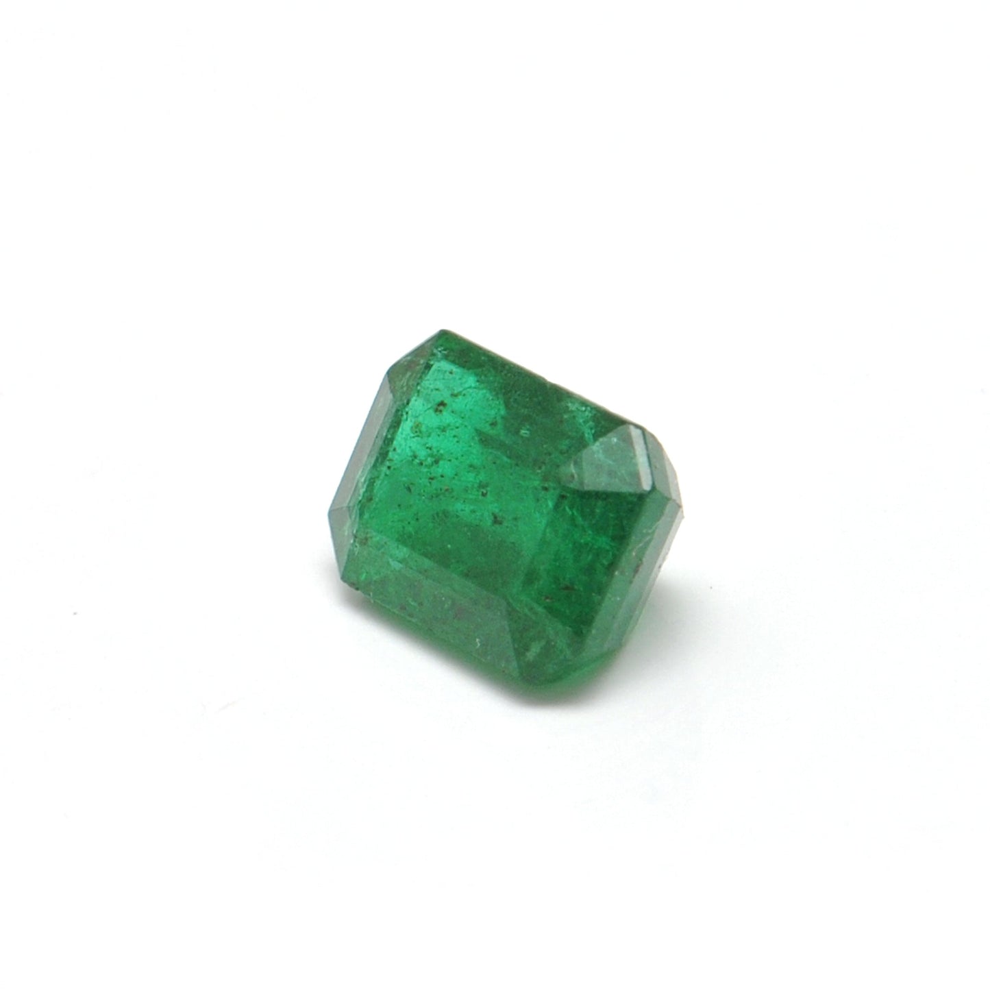 Natural Zambian Emerald 2.5 Carat Octagon Faceted Gemstone by SAR Gems