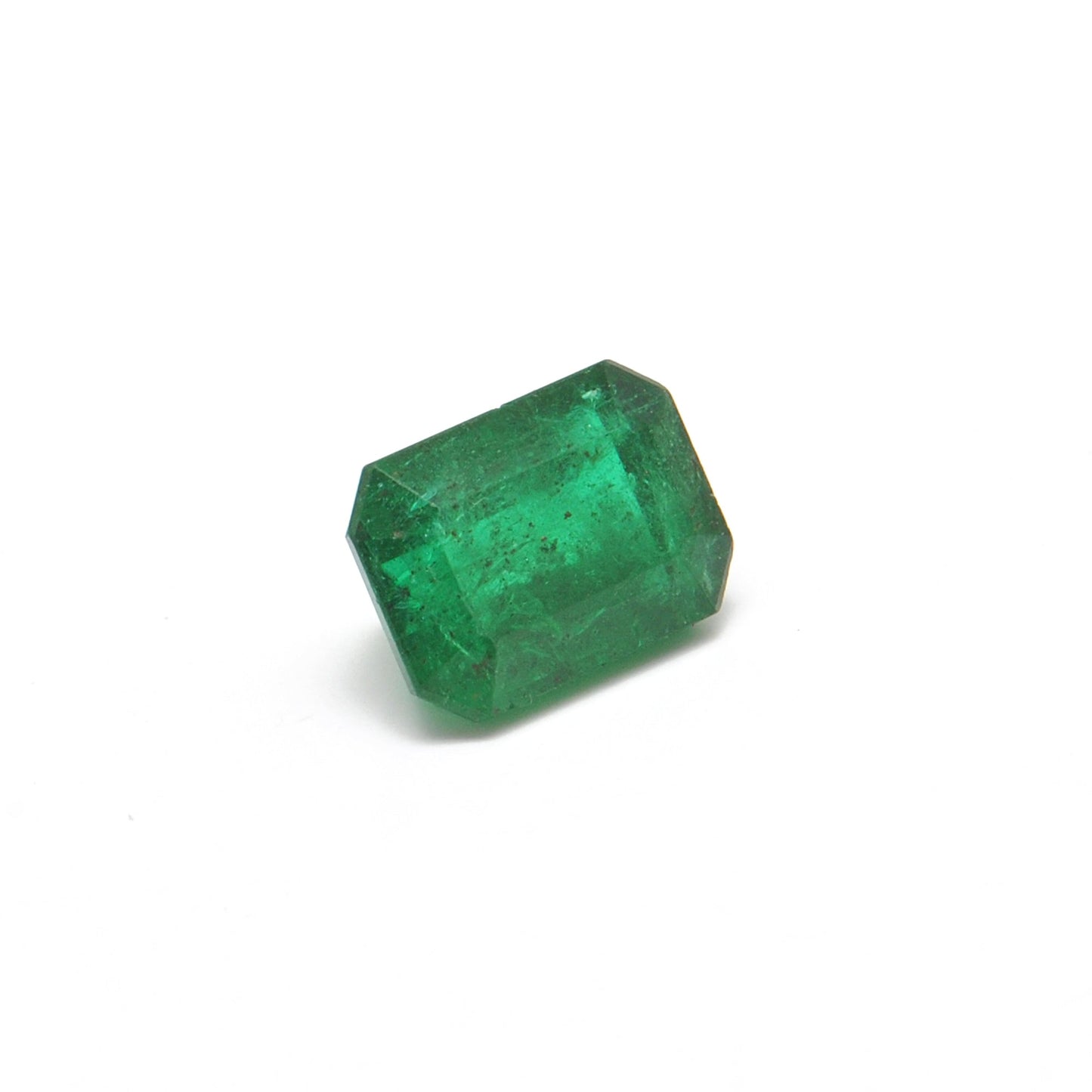 Natural Zambian Emerald 2.5 Carat Octagon Faceted Gemstone by SAR Gems