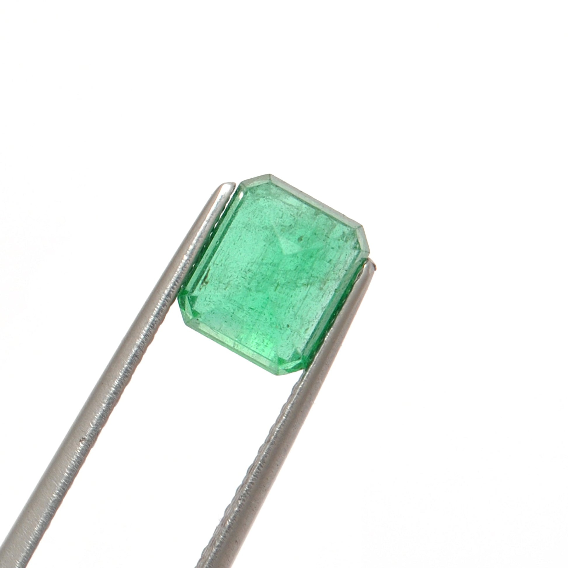 2.15 Carat Octagon Cut Natural Zambian Emerald 8x7mm from SAR Gems