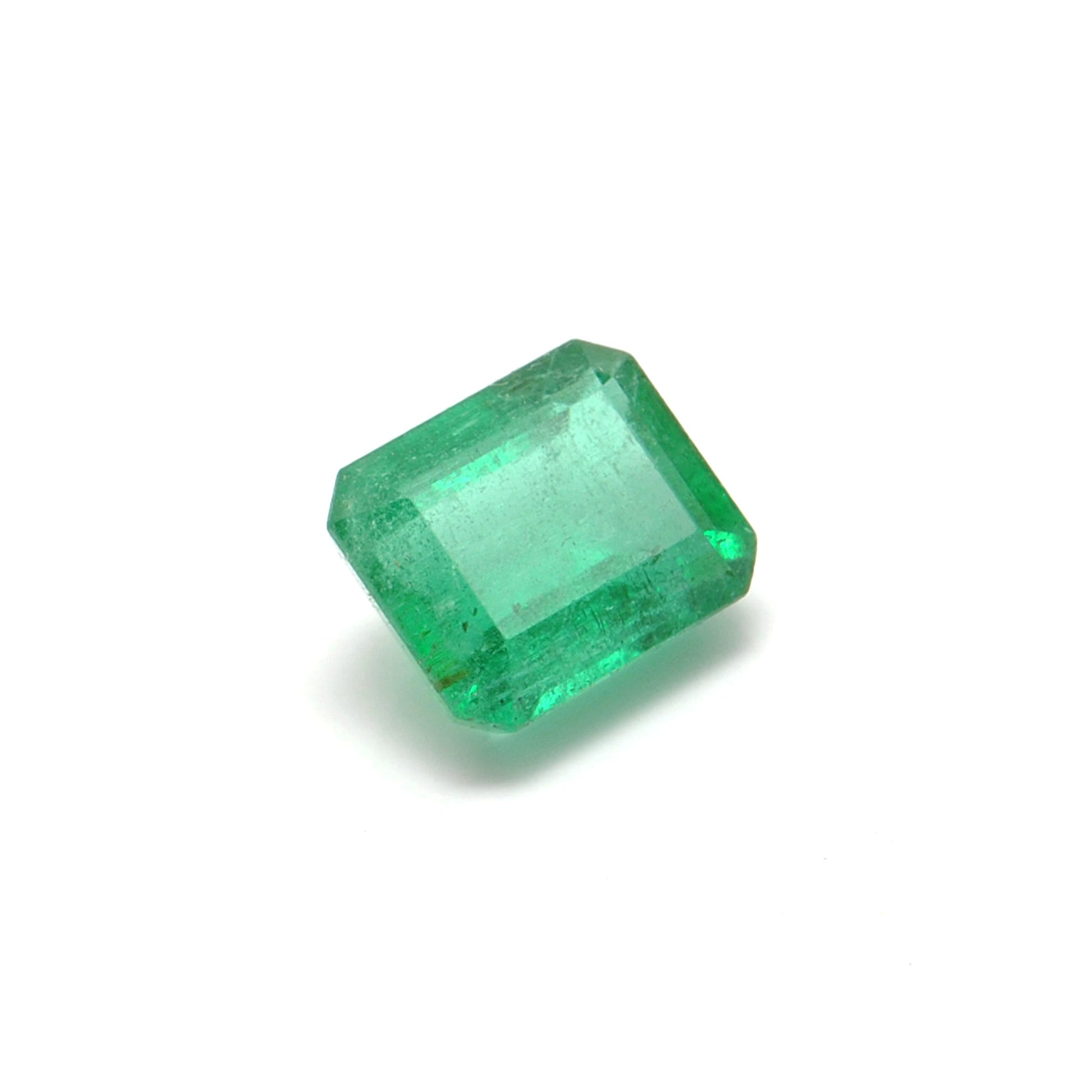 2.15 Carat Octagon Cut Natural Zambian Emerald 8x7mm from SAR Gems