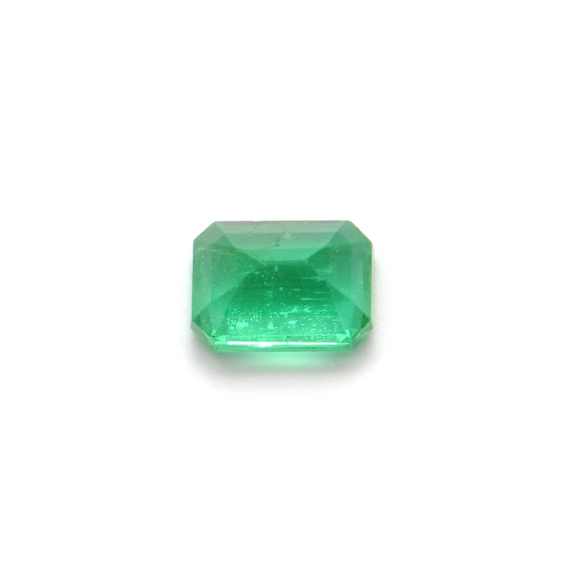 1.15 Carat Octagon Cut Natural Zambian Emerald 7x5mm from SAR Gems