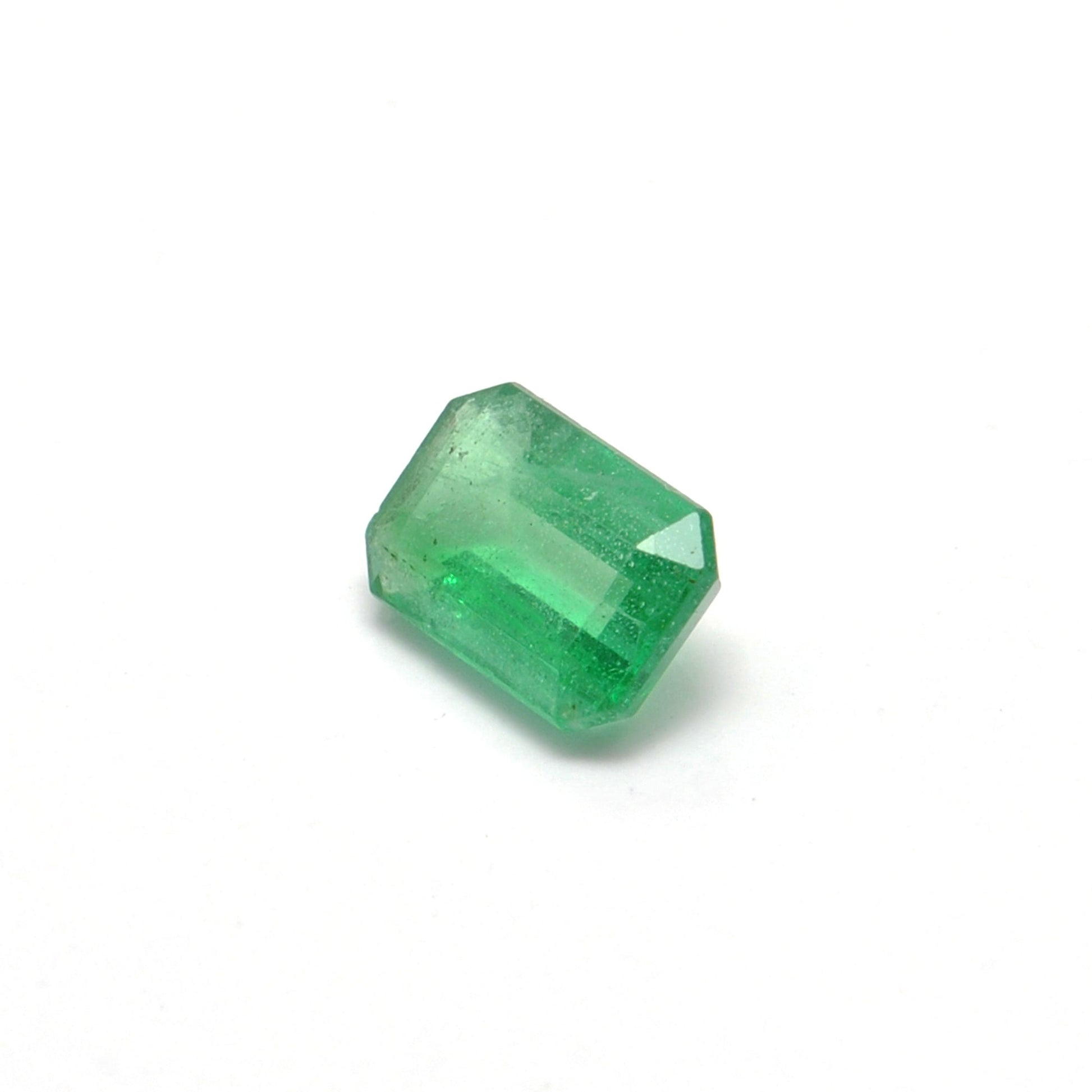 1.40 Carat Octagon Cut Natural Zambian Emerald 5.5x8mm from SAR Gems