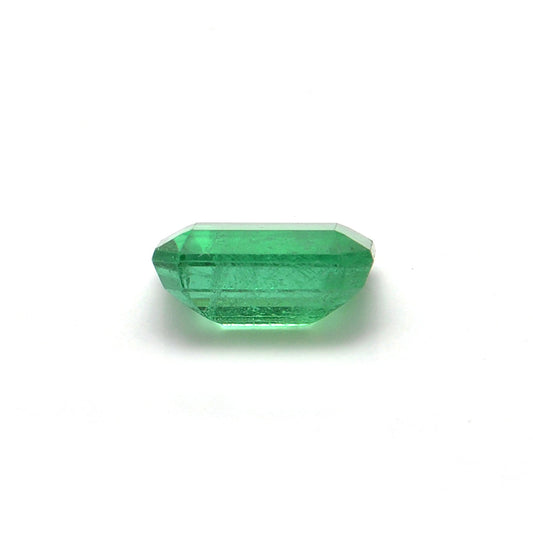 1.40 Carat Octagon Cut Natural Zambian Emerald 5.5x8mm from SAR Gems