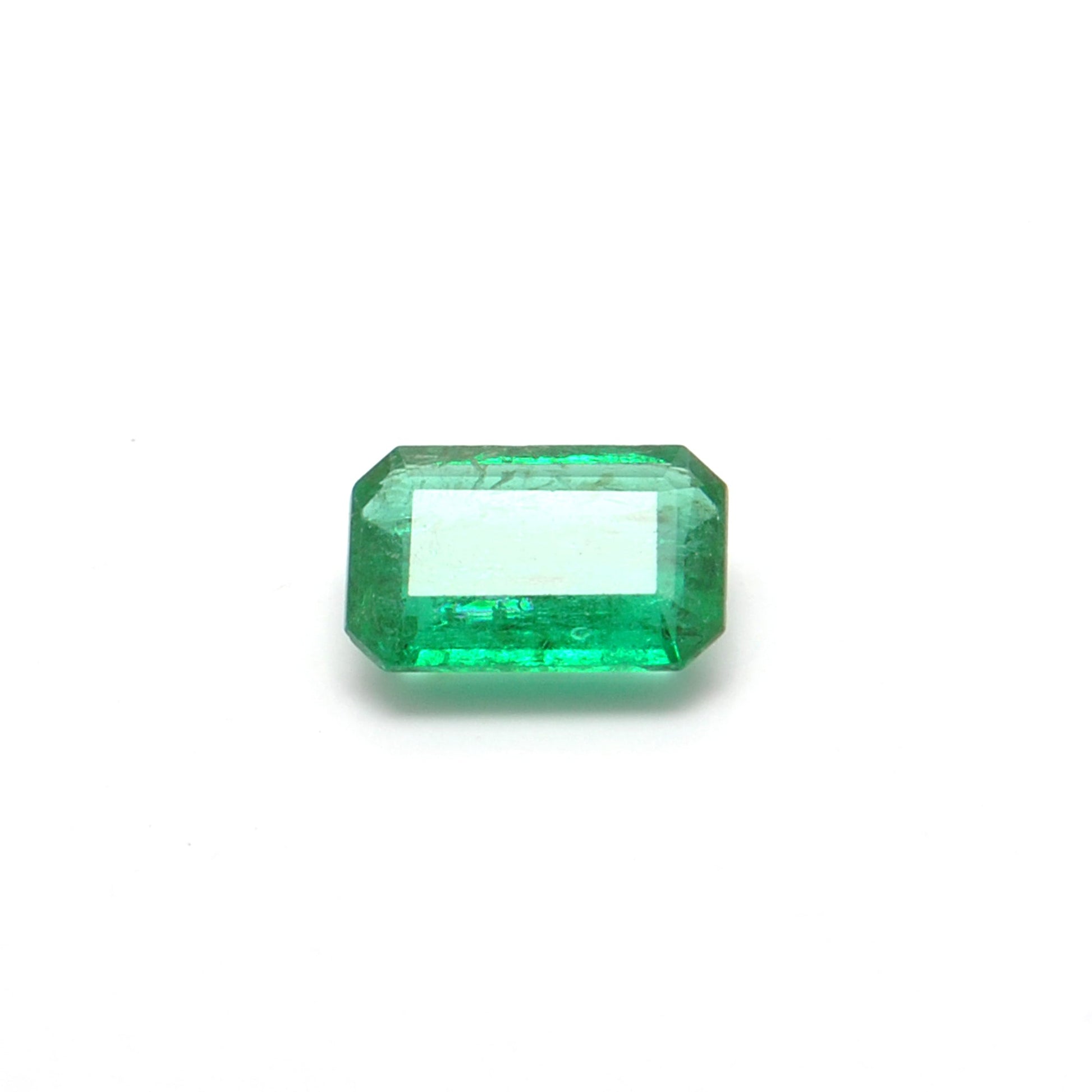 SAR Gems Natural Zambian Emerald 1.10 Carat Octagon Gemstone - 8x5mm Faceted Luxury Jewe