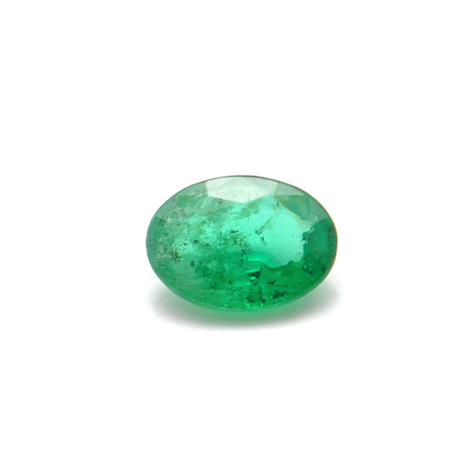 0.70 Carat Oval Cut Natural Zambian Emerald 7x5mm from SAR Gems