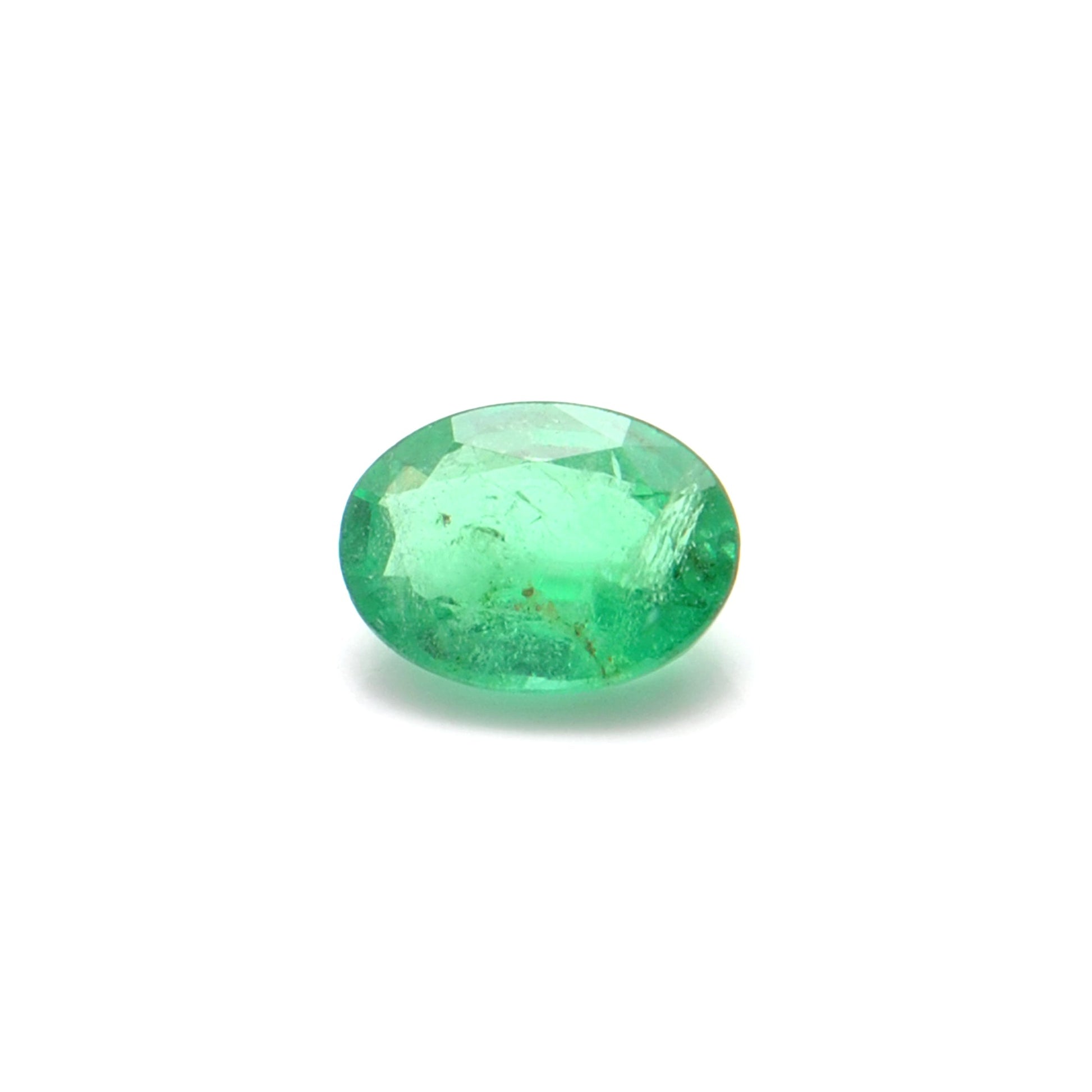 0.70 Carat Oval Cut Natural Zambian Emerald 7x5mm from SAR Gems