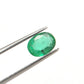 Natural Zambian Emerald 1.10 Carat Oval Faceted Gemstone by SAR Gems