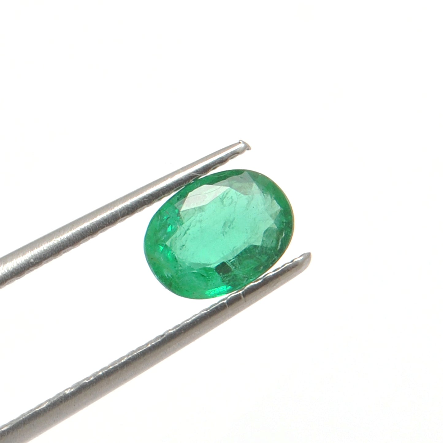 Natural Zambian Emerald 1.10 Carat Oval Faceted Gemstone by SAR Gems