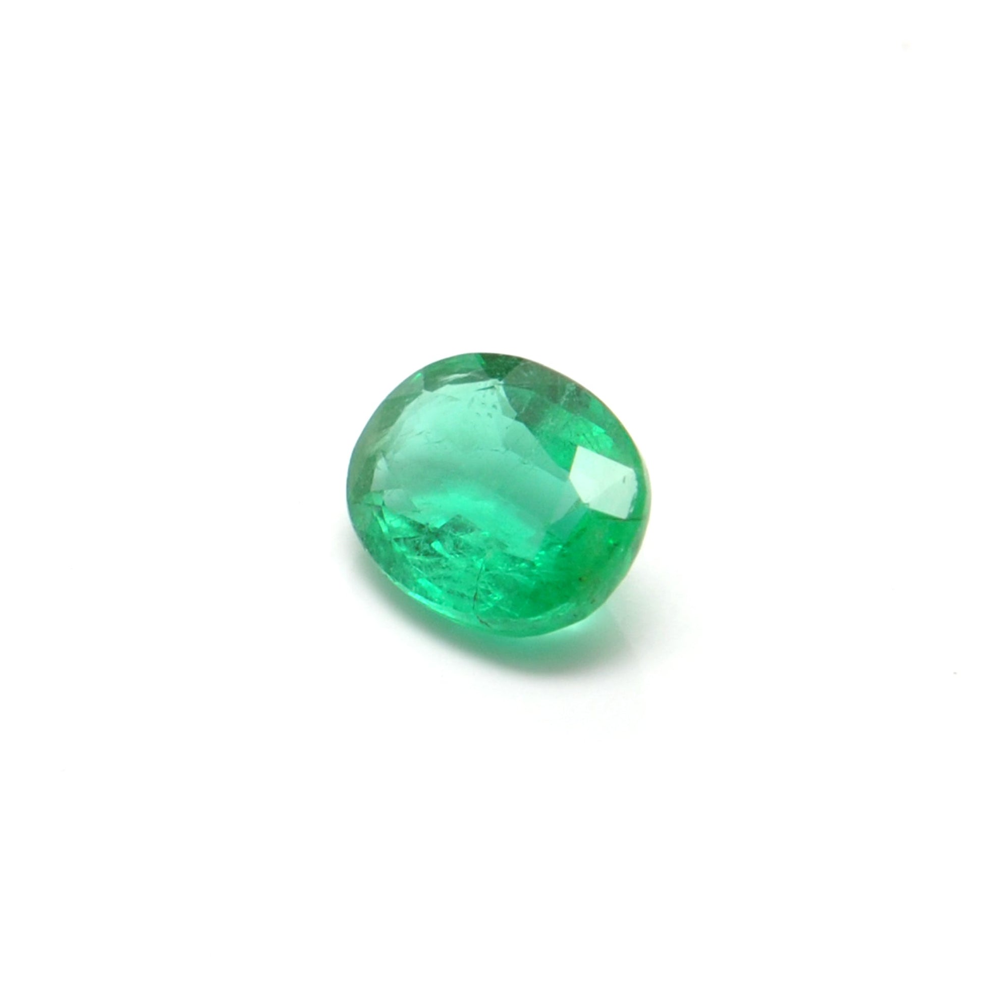 Natural Zambian Emerald 1.10 Carat Oval Faceted Gemstone by SAR Gems