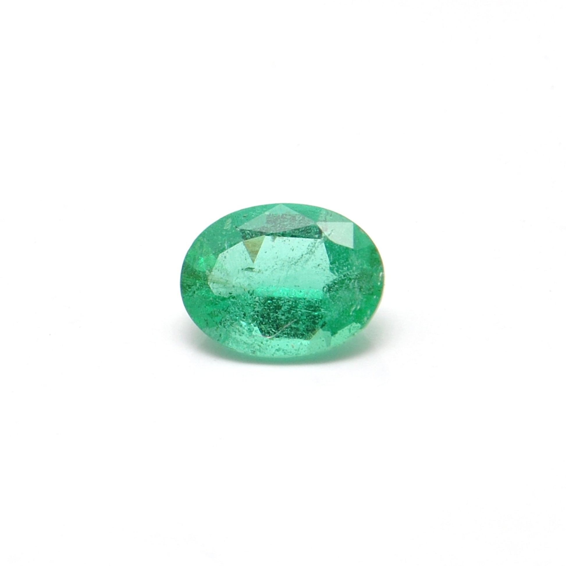 Natural Zambian Emerald 1.10 Carat Oval Faceted Gemstone by SAR Gems