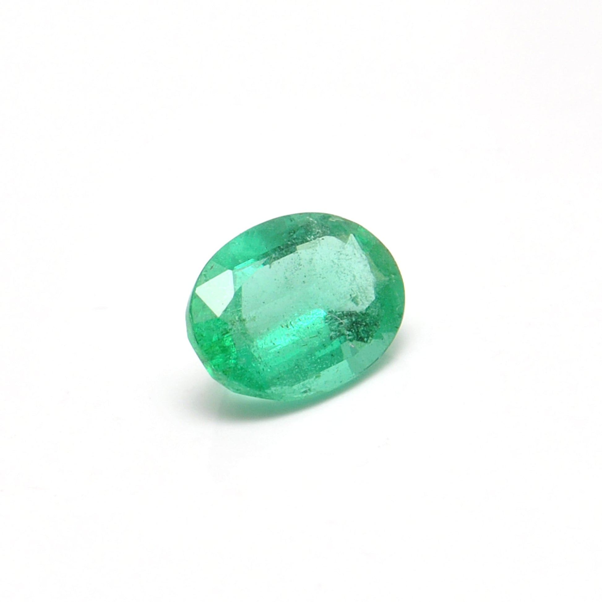 Natural Zambian Emerald 1.10 Carat Oval Faceted Gemstone by SAR Gems