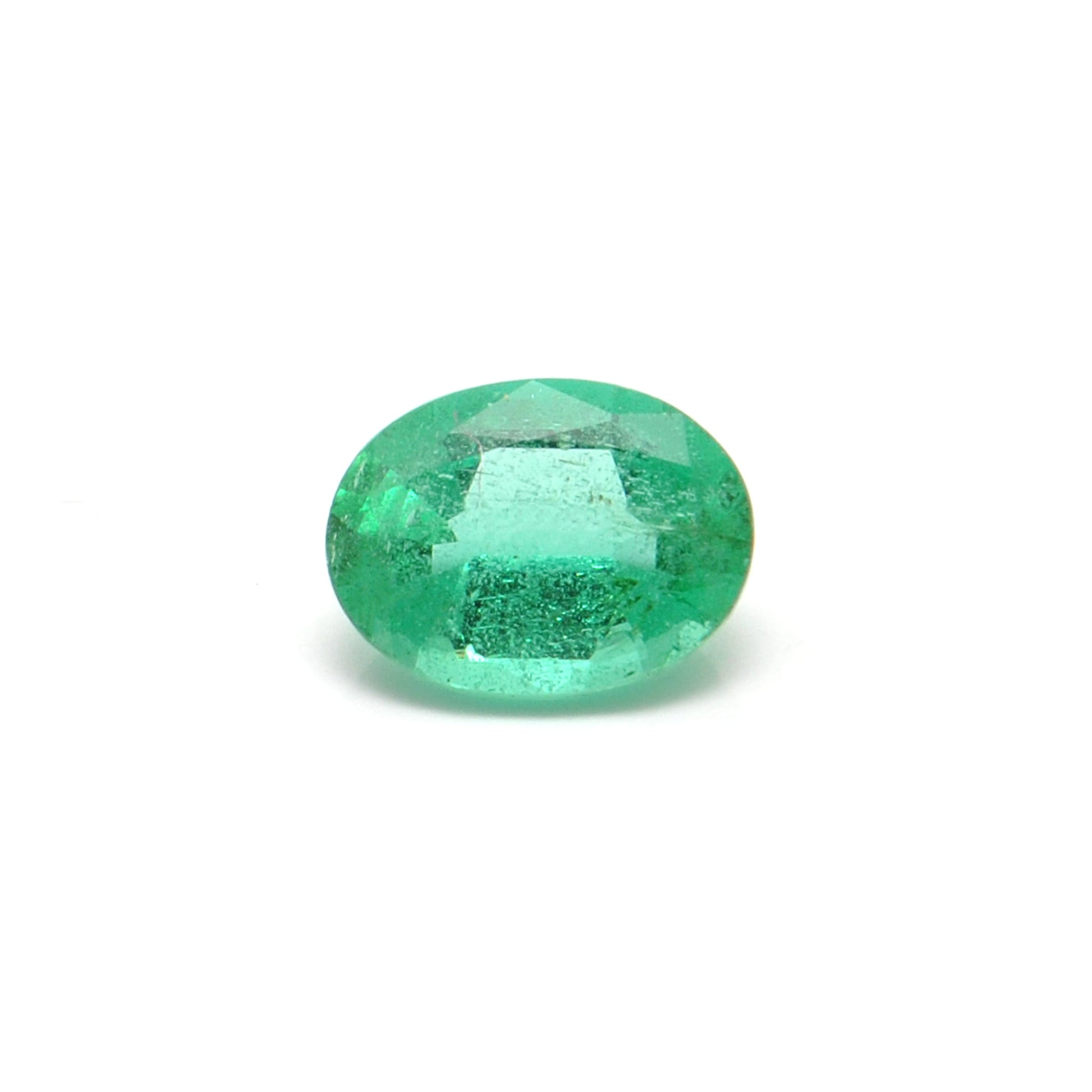 Natural Zambian Emerald 1.10 Carat Oval Faceted Gemstone by SAR Gems