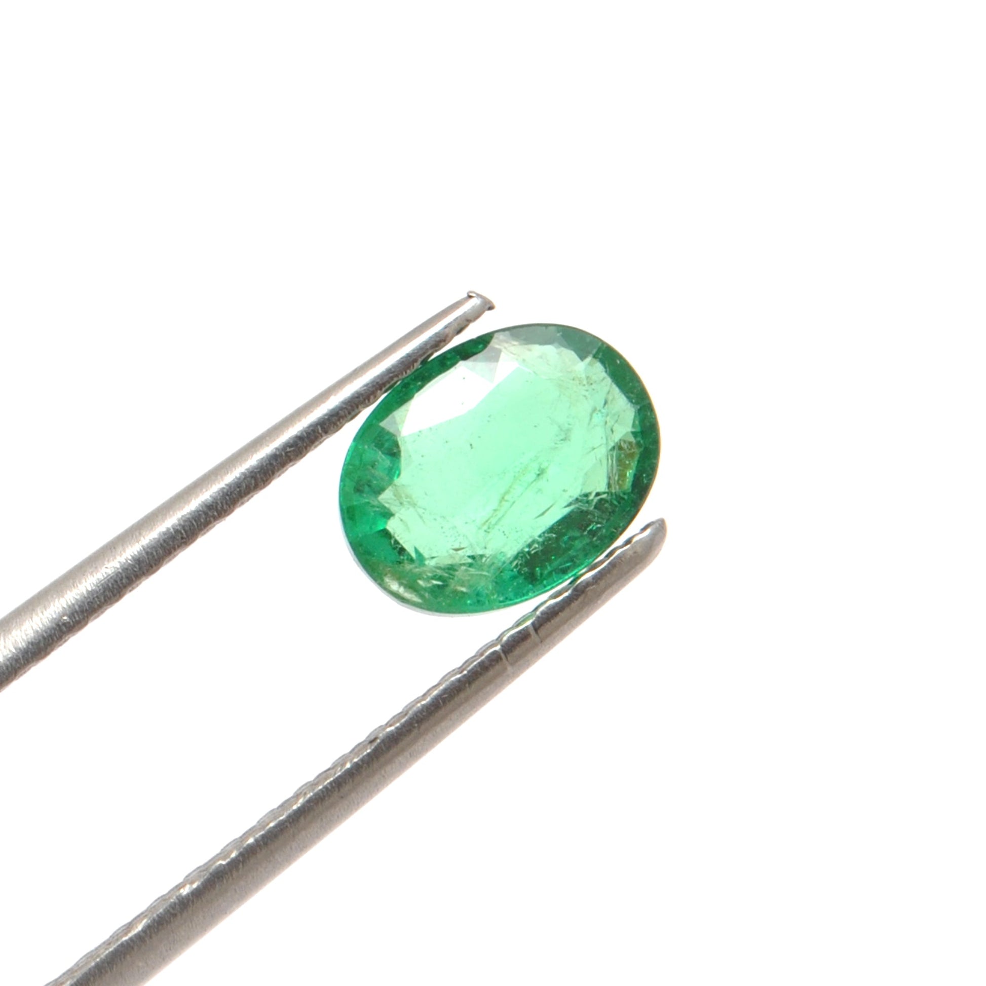 SAR Gems Natural Zambian Emerald 1.10 Carat Oval 8x6mm