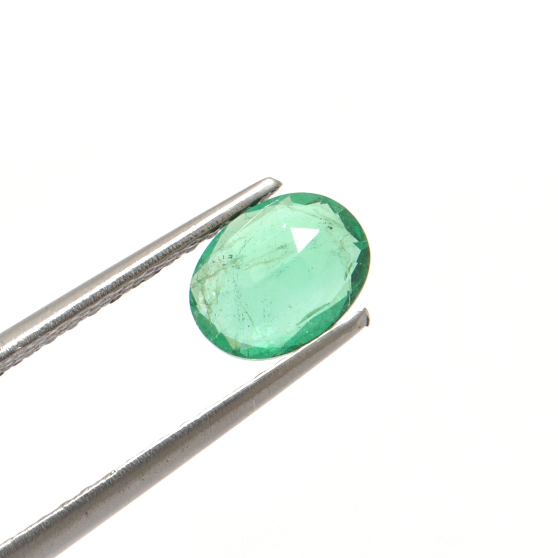 SAR Gems Natural Zambian Emerald 1.10 Carat Oval 8x6mm