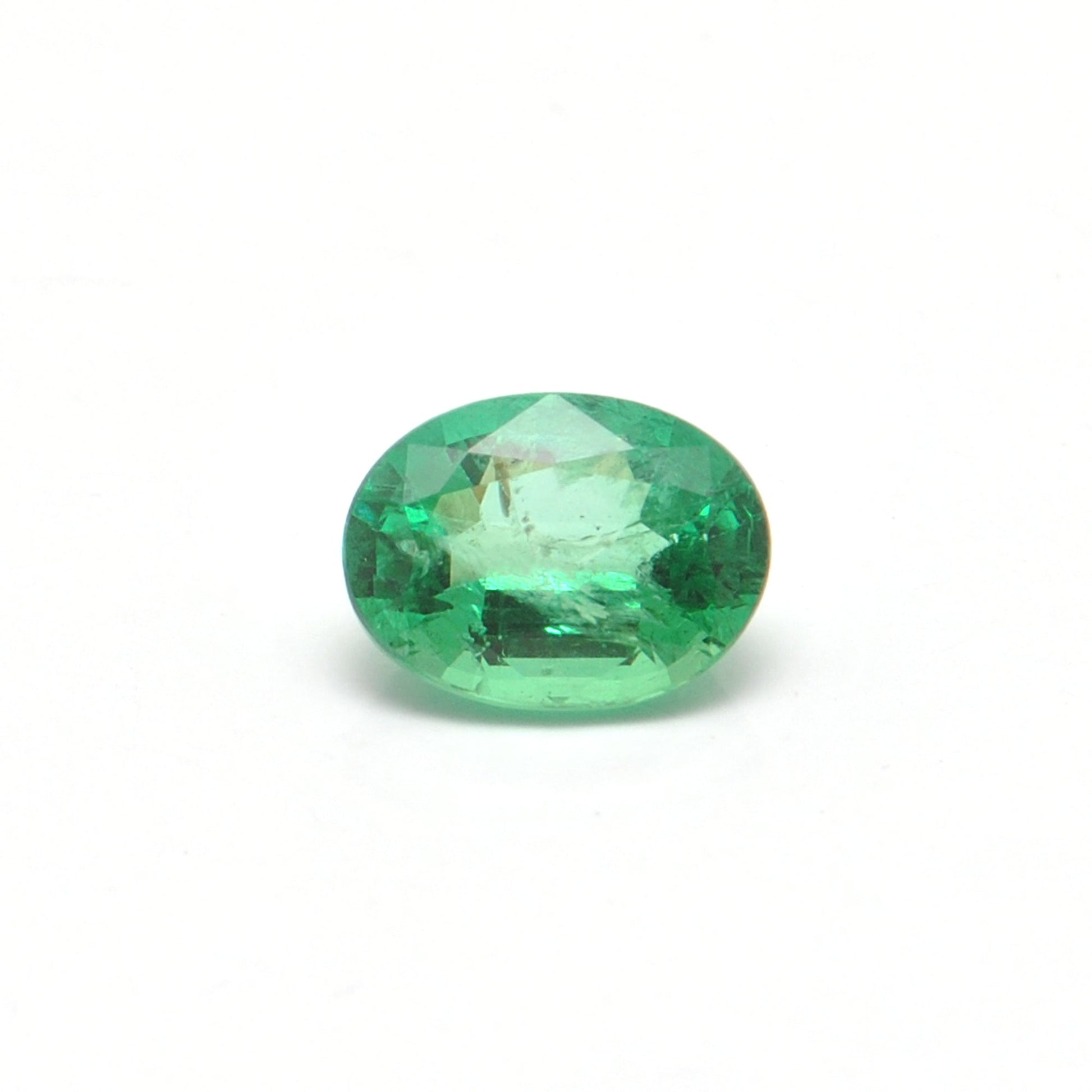 Natural Zambian Emerald Faceted Oval 1.20 Carat 8x6mm Gemstone by SAR Gems