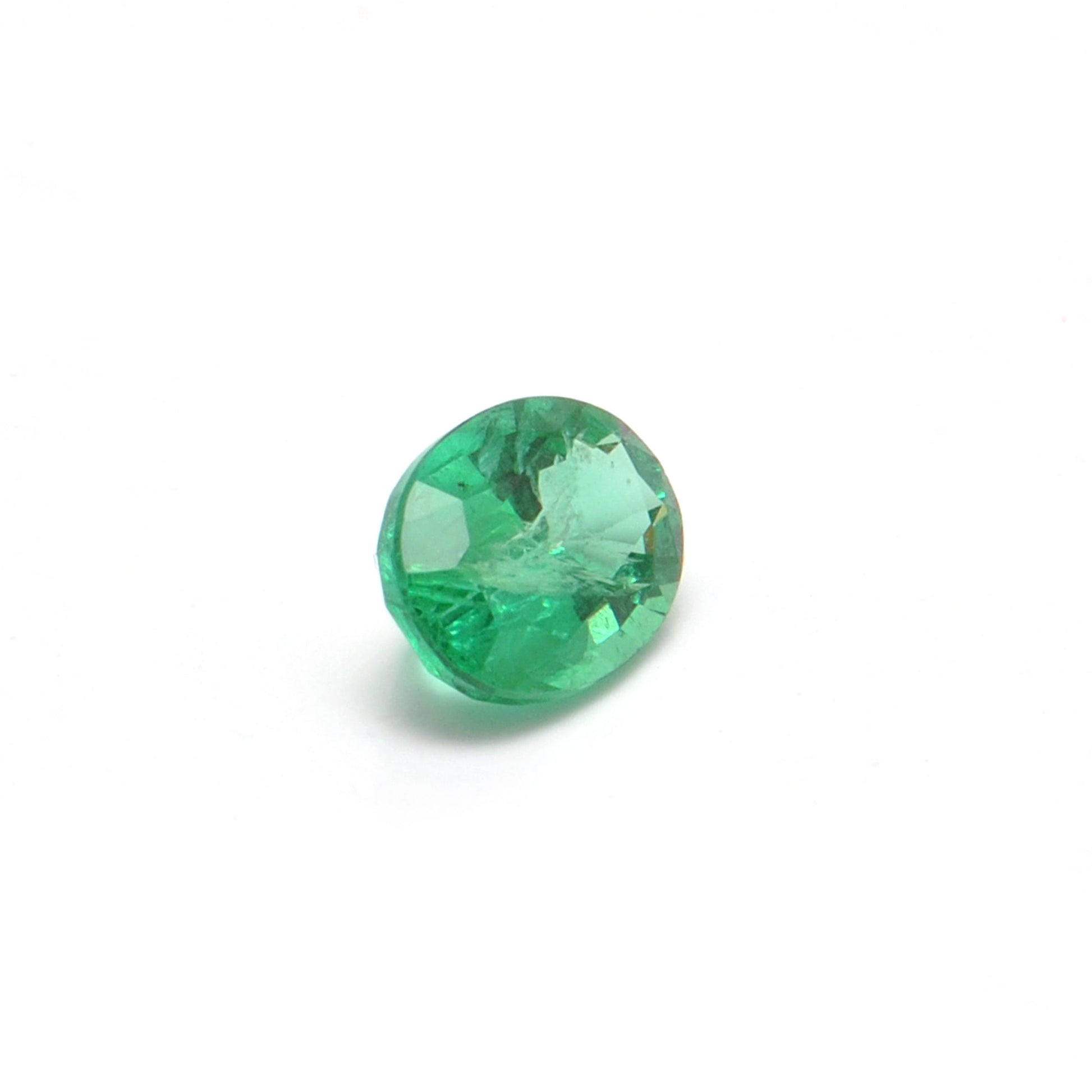 Natural Zambian Emerald Faceted Oval 1.20 Carat 8x6mm Gemstone by SAR Gems