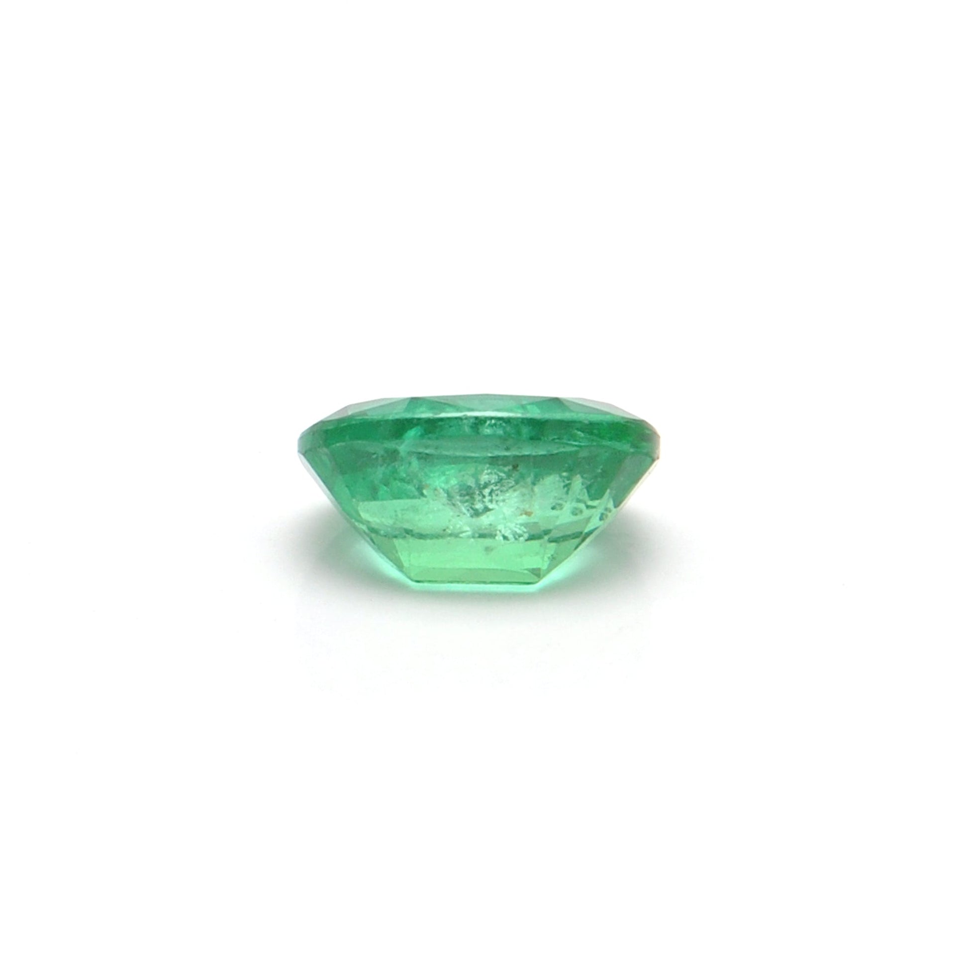 Natural Zambian Emerald Faceted Oval 1.20 Carat 8x6mm Gemstone by SAR Gems