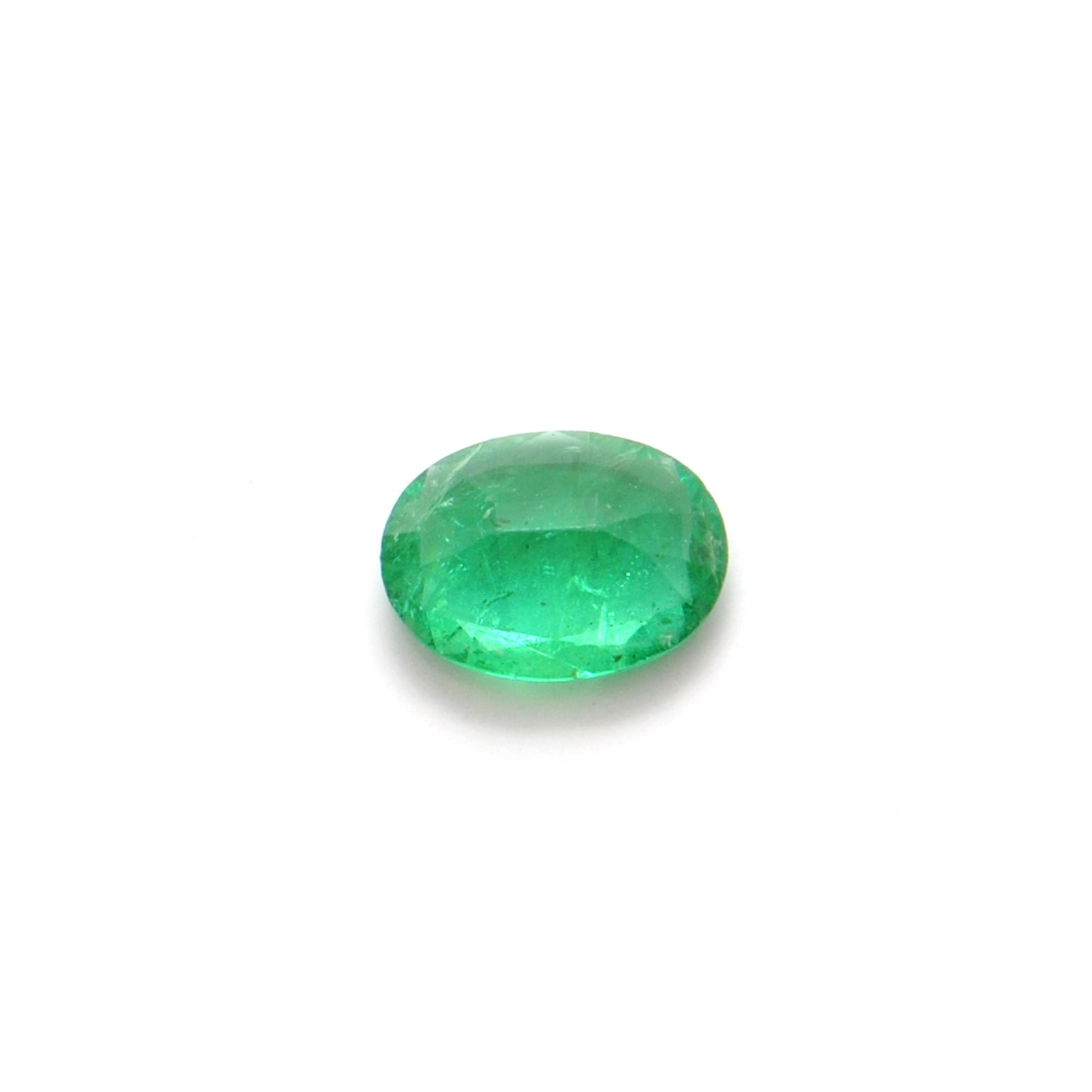 SAR Gems Natural Zambian Emerald 0.90 Carat Oval 8x6mm