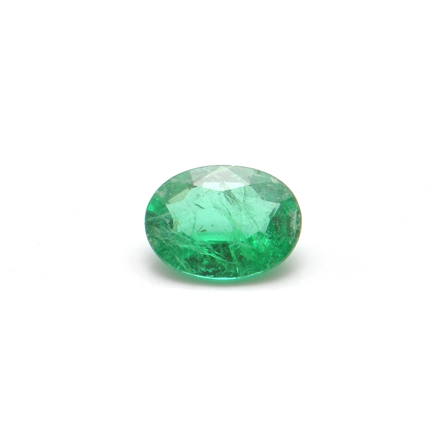 SAR Gems Natural Zambian Emerald 0.90 Carat Oval 8x6mm