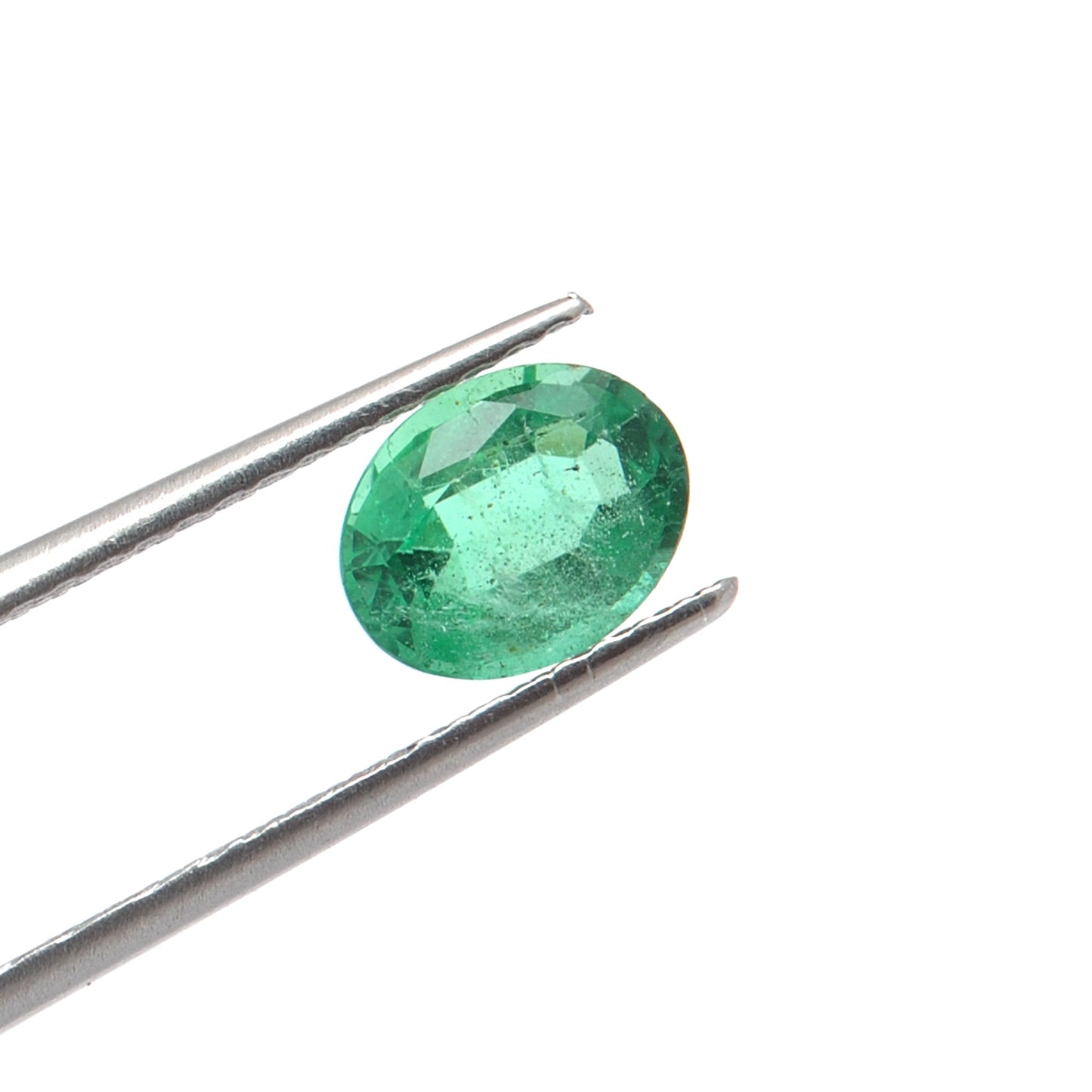 SAR Gems Natural Zambian Emerald 1.65 Carat Oval 6.5x8.5mm