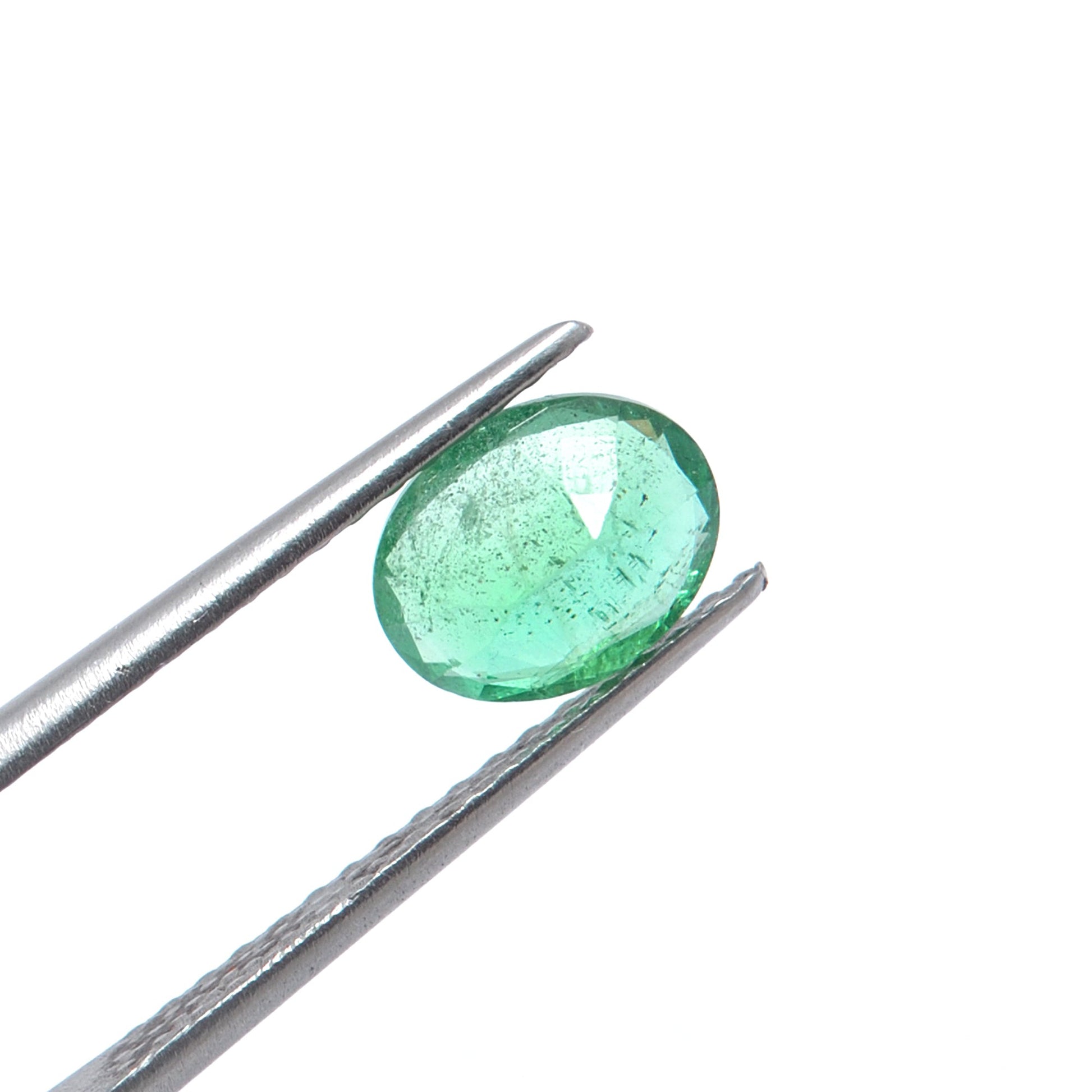 SAR Gems Natural Zambian Emerald 1.65 Carat Oval 6.5x8.5mm