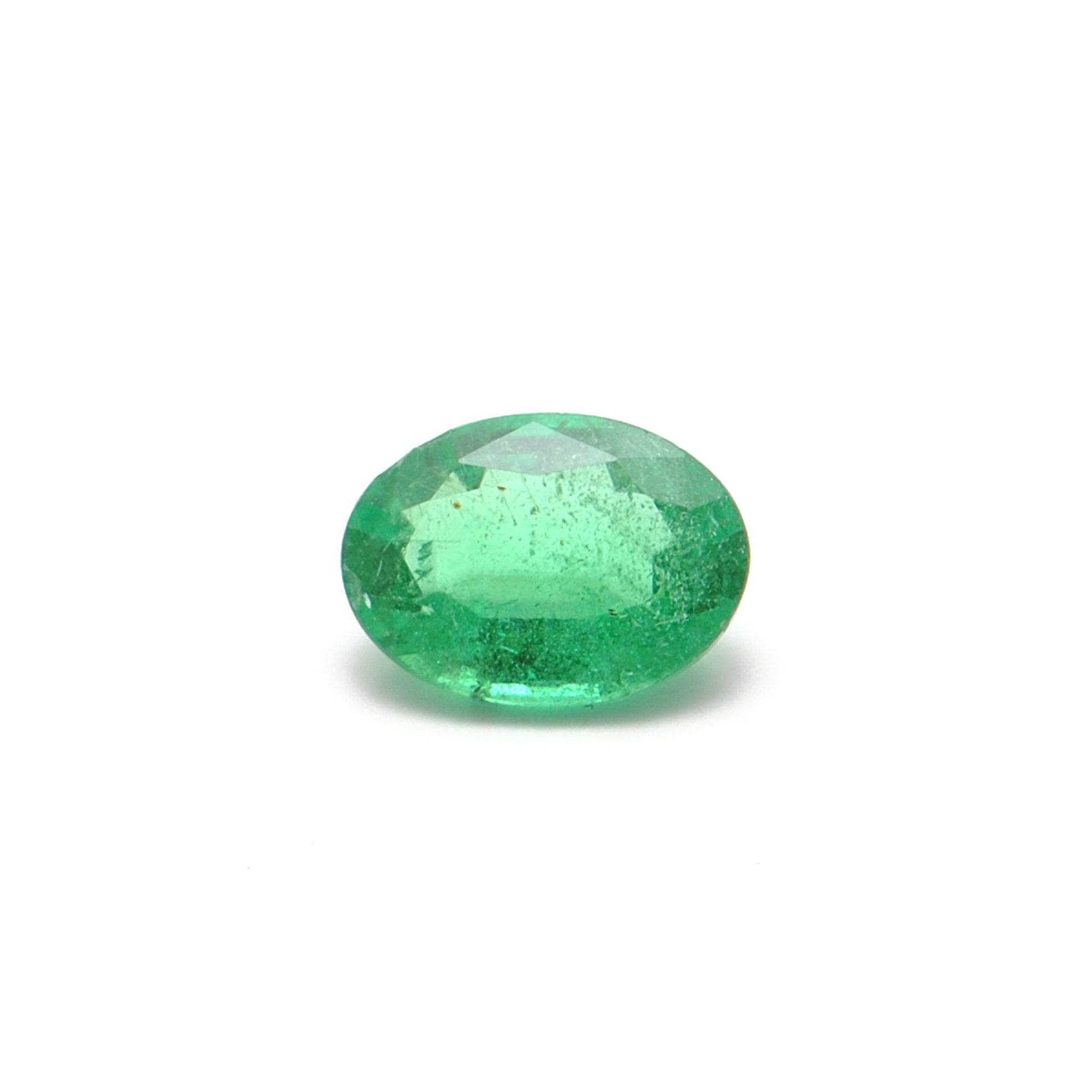 Natural Zambian Emerald Faceted Oval 0.95 Carat (5.5x8.5mm) Gemstone by SAR Gems