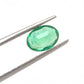 Natural Zambian Emerald Faceted Oval 0.95 Carat (5.5x8.5mm) Gemstone by SAR Gems