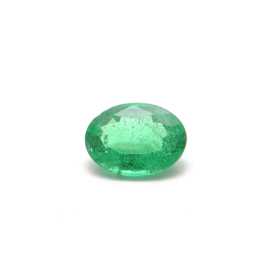 Natural Zambian Emerald Faceted Oval 0.95 Carat (5.5x8.5mm) Gemstone by SAR Gems
