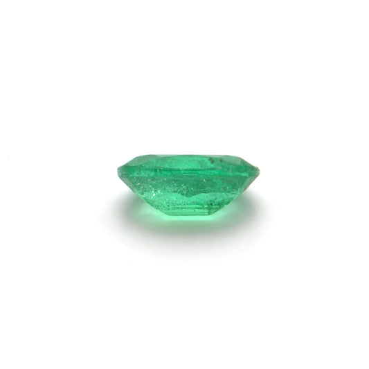 Natural Zambian Emerald Faceted Oval 0.95 Carat (5.5x8.5mm) Gemstone by SAR Gems