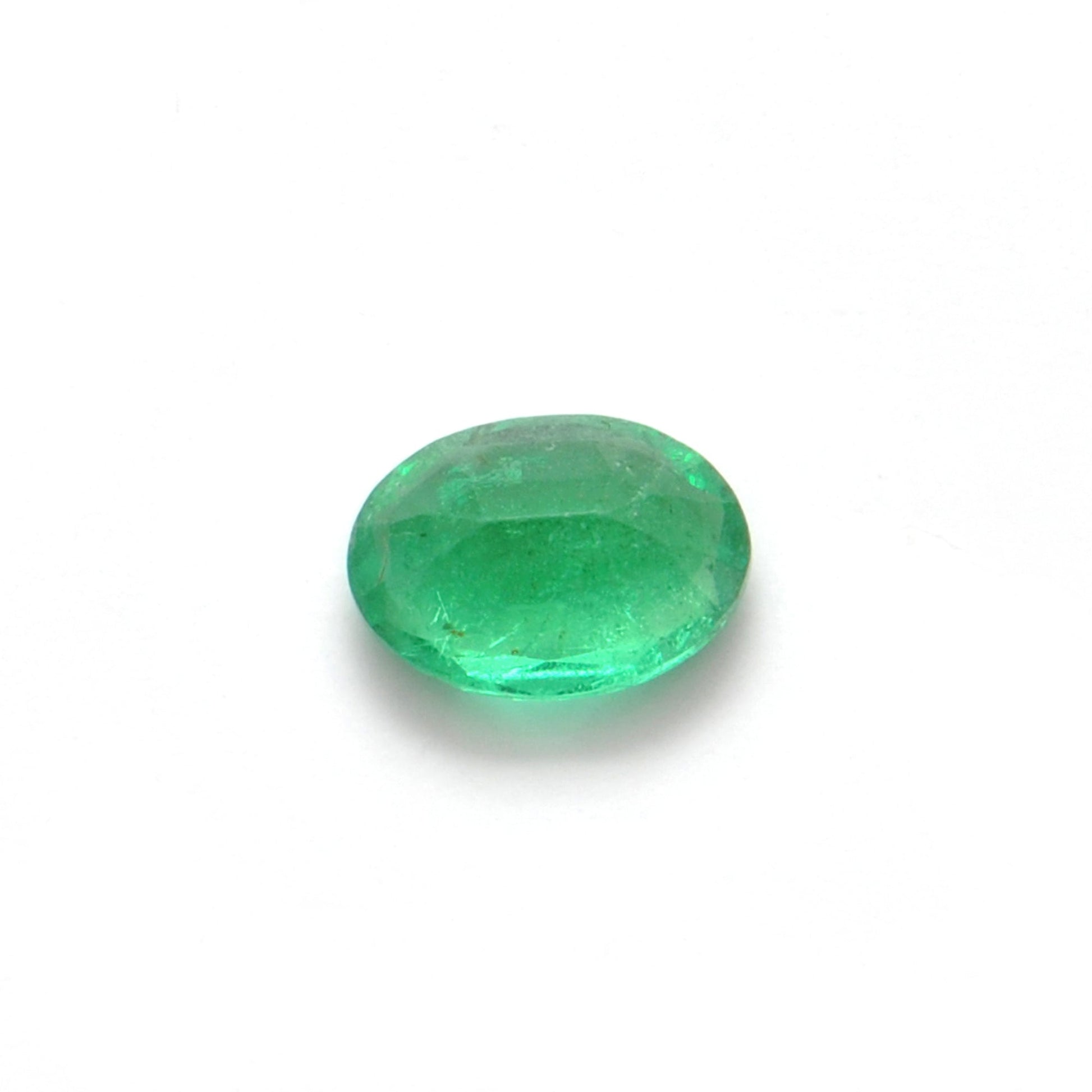 Natural Zambian Emerald Faceted Oval 0.95 Carat (5.5x8.5mm) Gemstone by SAR Gems