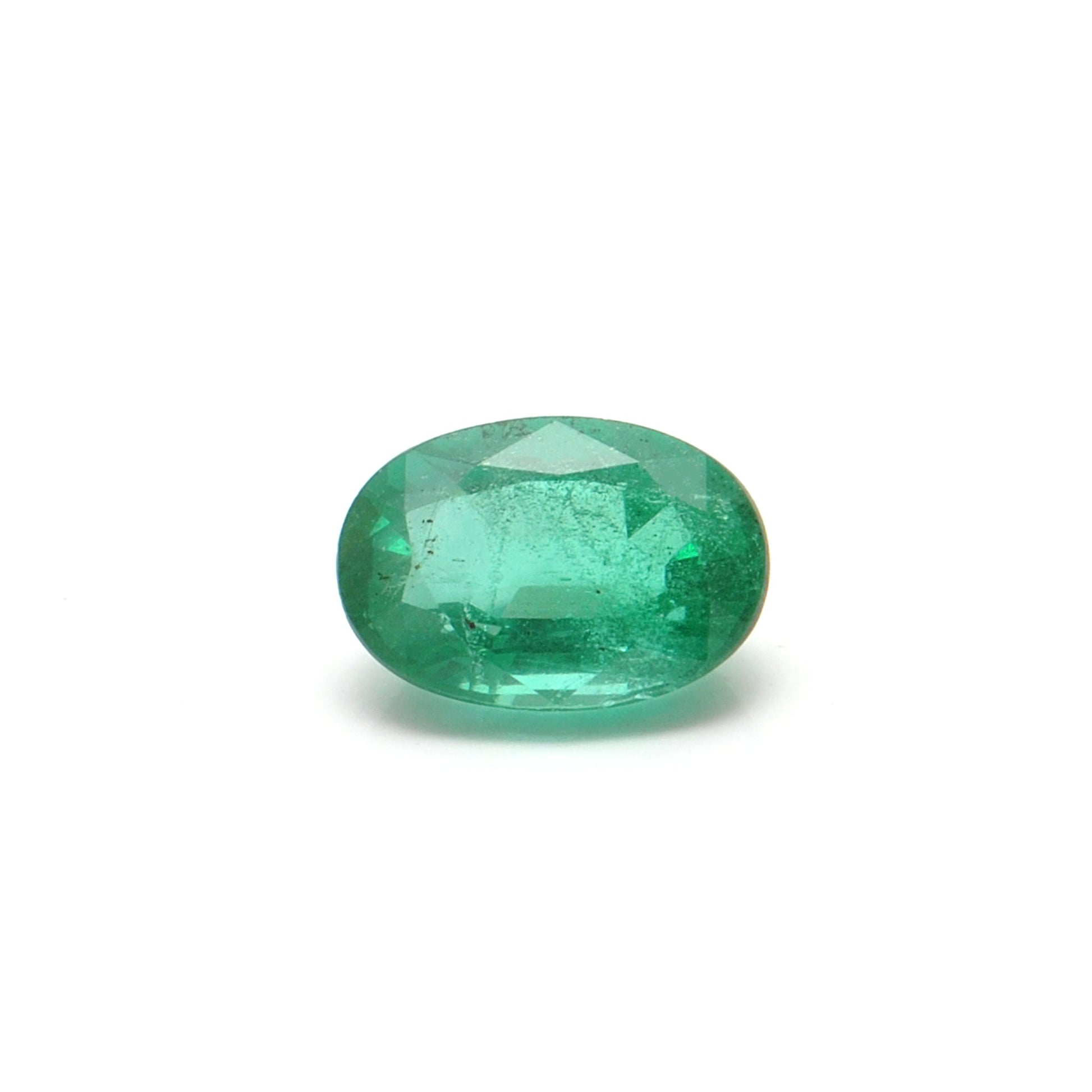 Natural Zambian Emerald Faceted Oval 1.85 Carat (6.5x9.5mm) Gemstone by SAR Gems