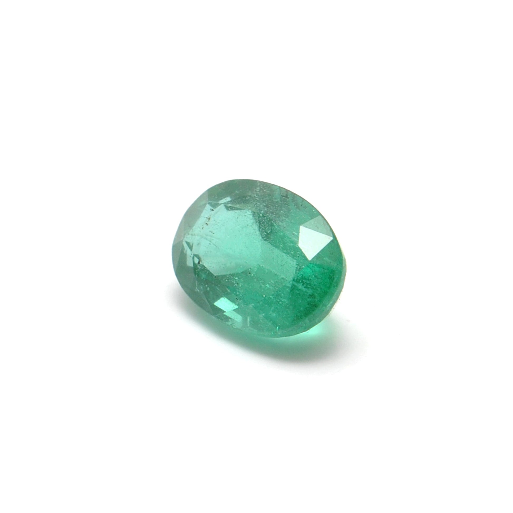 Natural Zambian Emerald Faceted Oval 1.85 Carat (6.5x9.5mm) Gemstone by SAR Gems