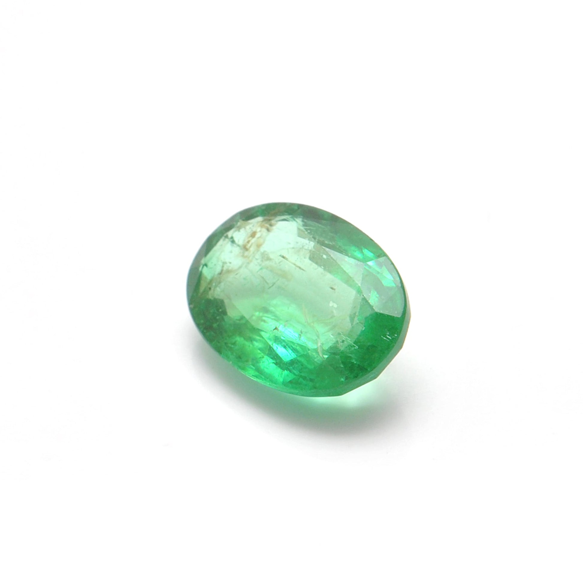 SAR Gems Natural Zambian Emerald 2.10 Carat Oval 7.5x10mm