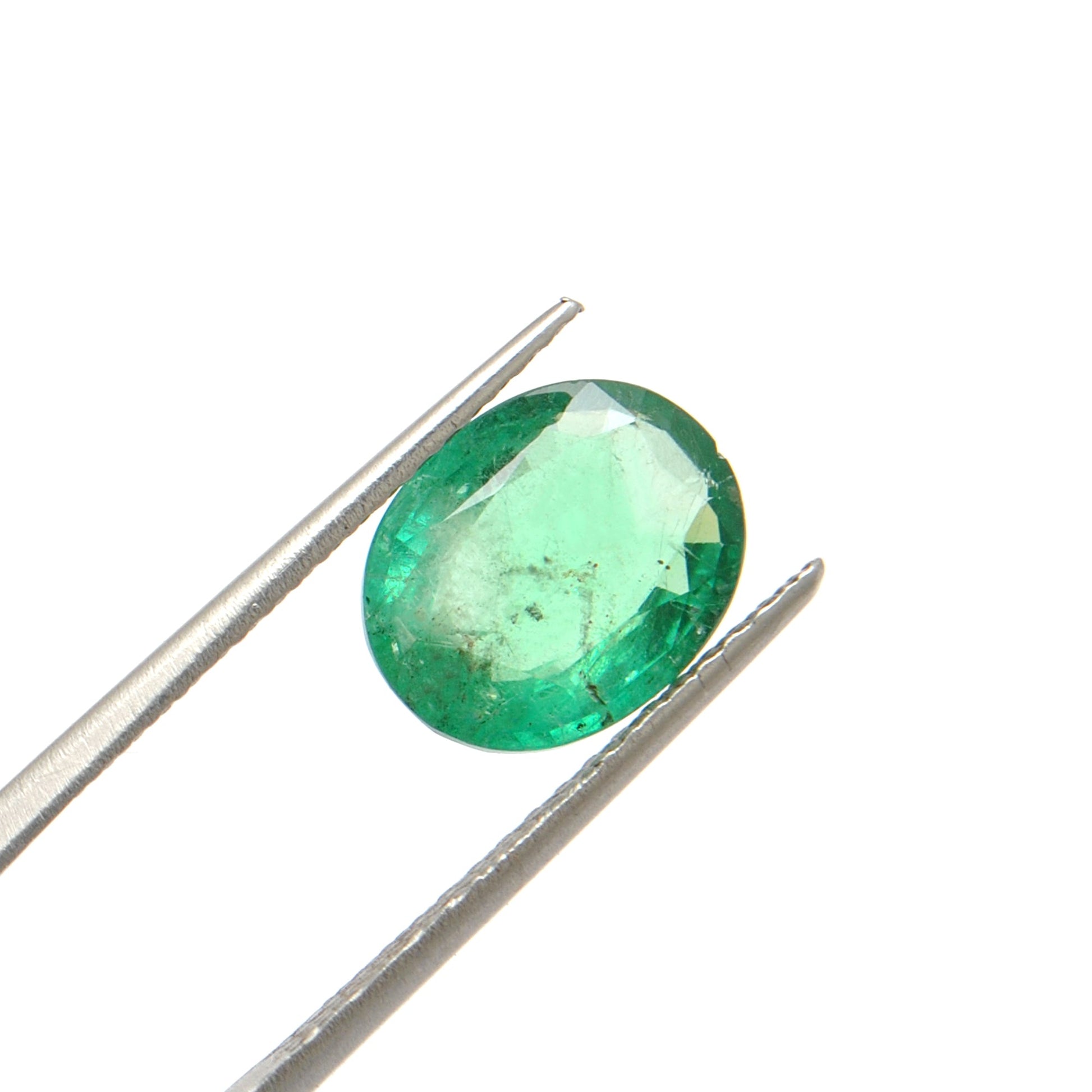SAR Gems Natural Zambian Emerald 3.25 Carat Oval 11.5x9mm